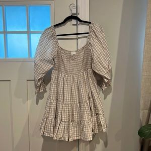 Mable smocked babydoll dress
